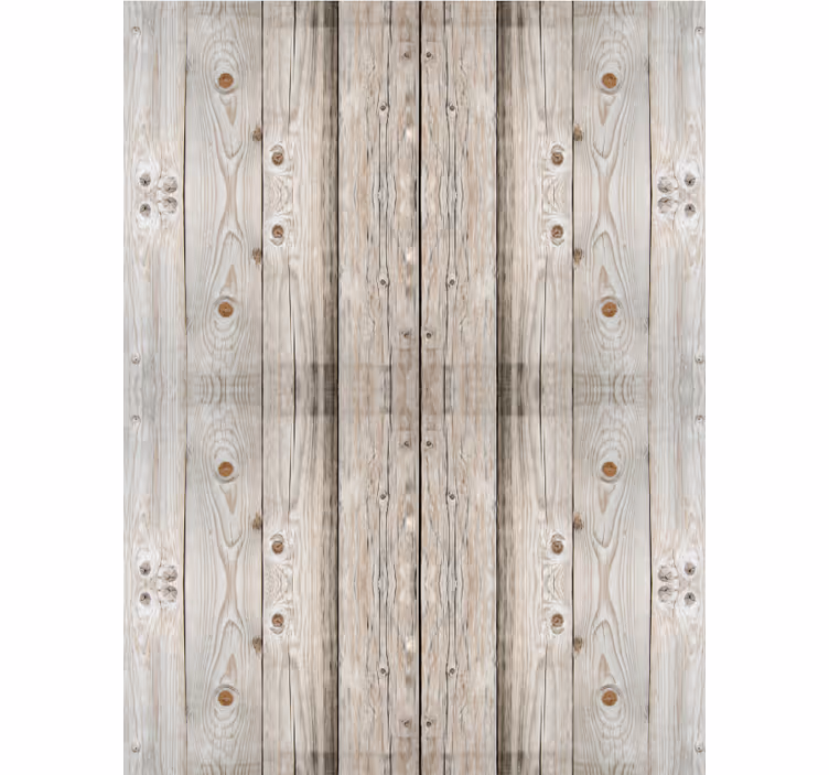 Papel mural living comedor efecto madera pino blanco - TenVinilo
