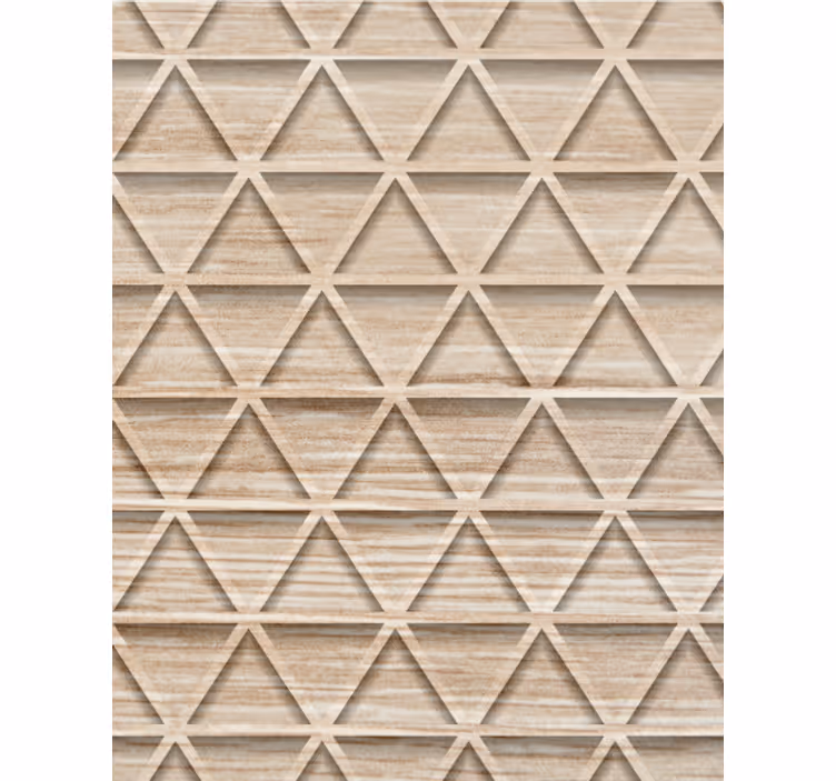 Papel mural living comedor motivo geométrico - TenVinilo