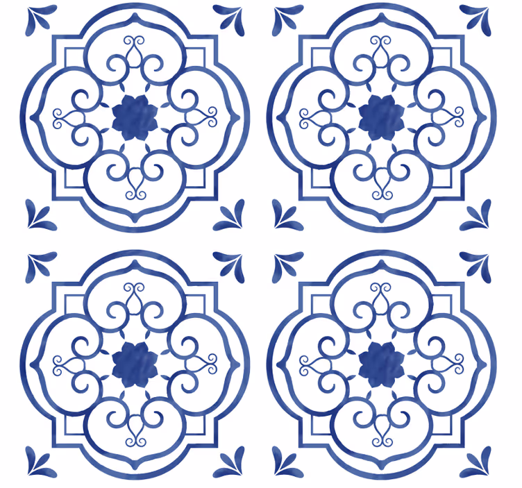 Papel mural azulejos azulejo clásico - TenVinilo