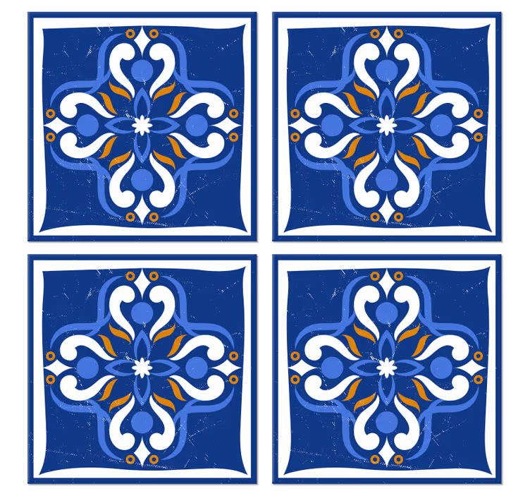 Papel mural azulejos clásicos mediterráneos - TenVinilo