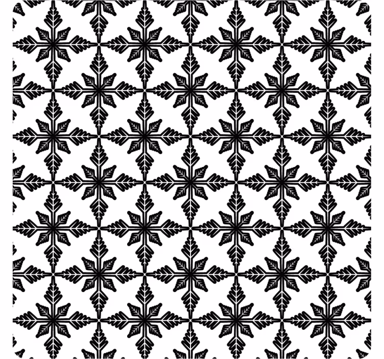 Papel mural azulejos en blanco y negro envejecido - TenVinilo