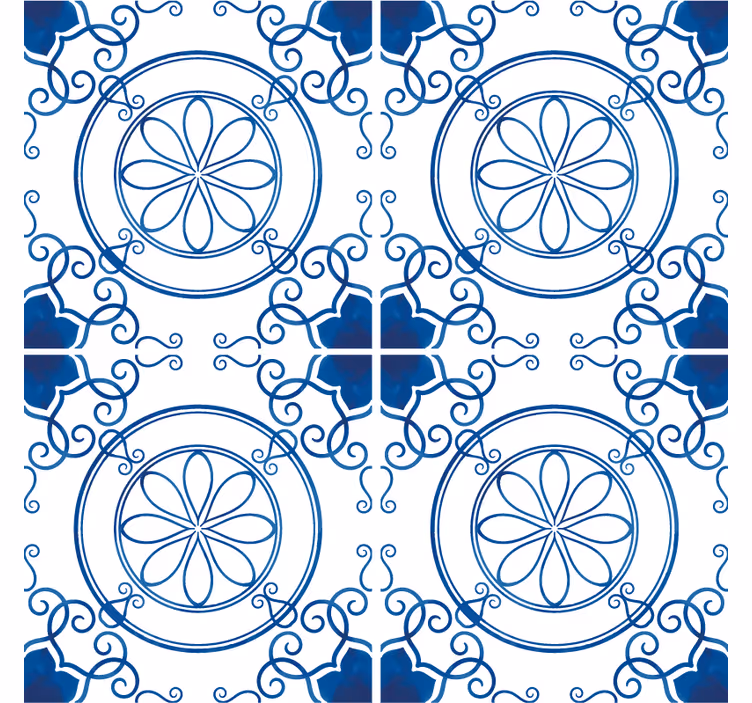 Papel mural azulejos recuerdos de grecia - TenVinilo