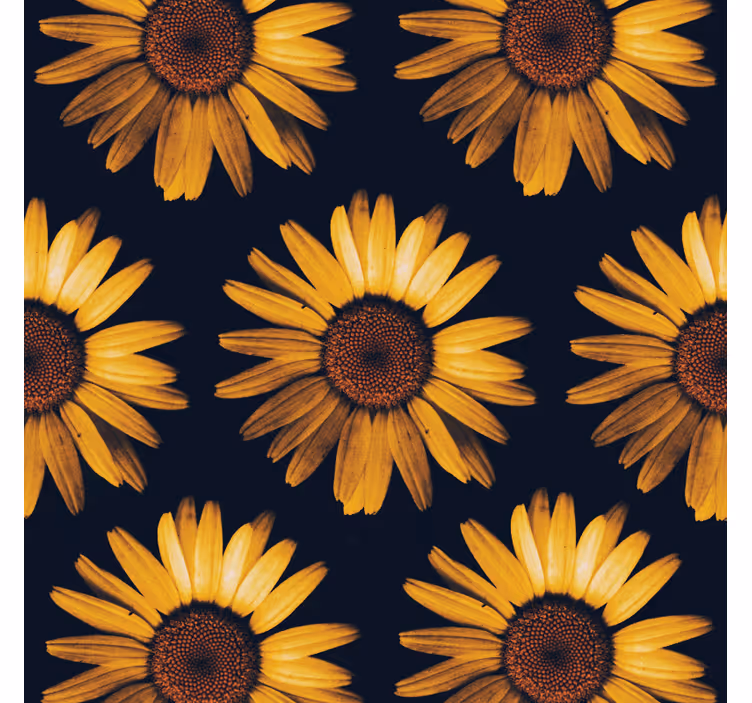 Papel pintado flores girasoles amarillos - TenVinilo