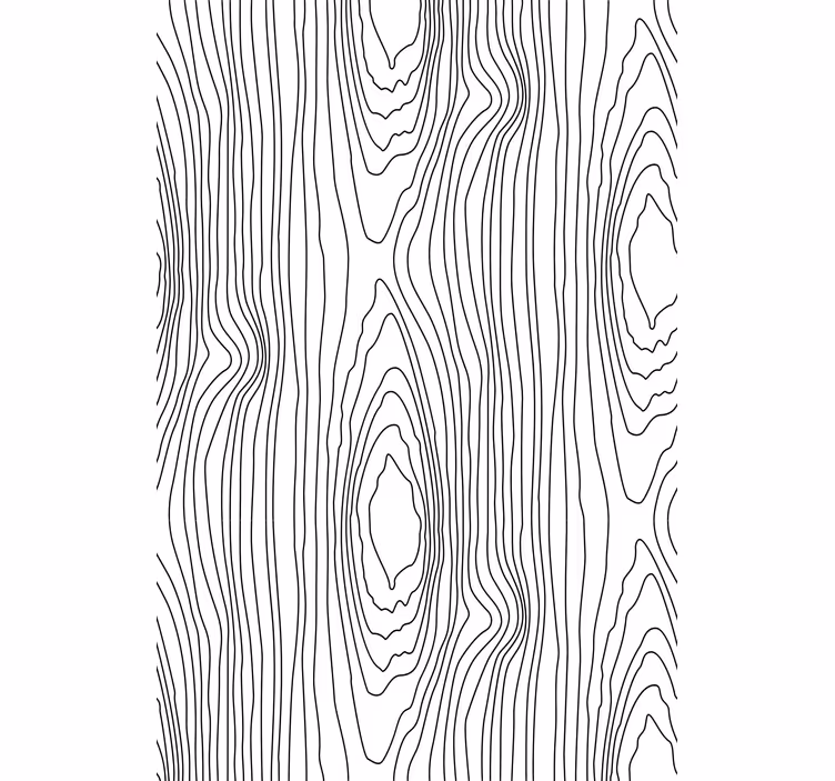 Papel mural árboles rayas de naturaleza negra - TenVinilo