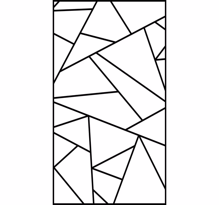 Papel mural moderno líneas geométricas negras minimalistas - TenVinilo