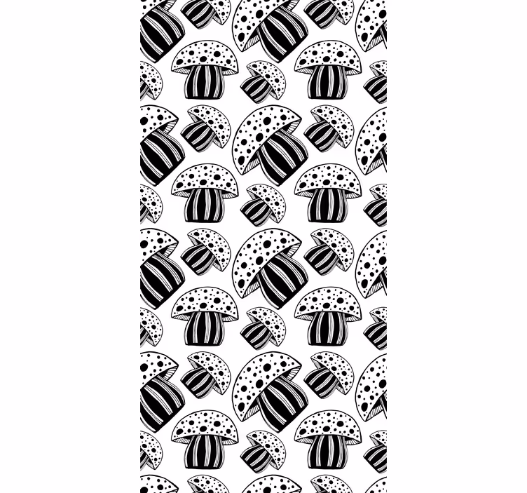 Papel mural moderno setas étnicas en blanco y negro - TenVinilo