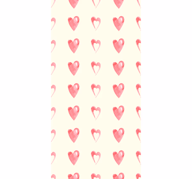 Papel mural moderno corazones desperdiciados - TenVinilo