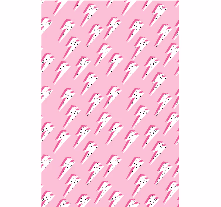 Papel mural juvenil rayas blancas sobre fondo rosa - TenVinilo