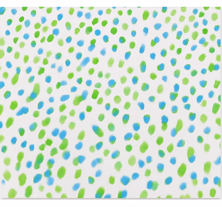Papel mural juvenil puntos azules y verdes - TenVinilo