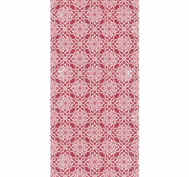 Papel mural cocina rojo marroquí - TenVinilo