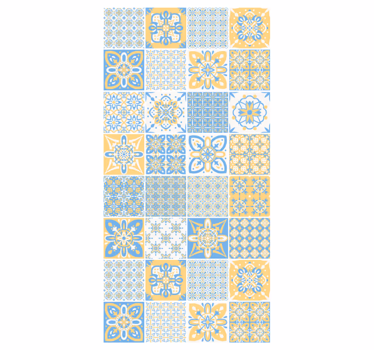 Papel mural cocina azulejos portugueses - TenVinilo