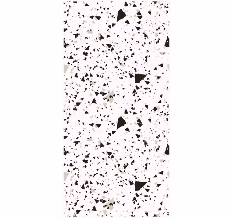 Papel mural cocina terrazo gris blanco y negro - TenVinilo