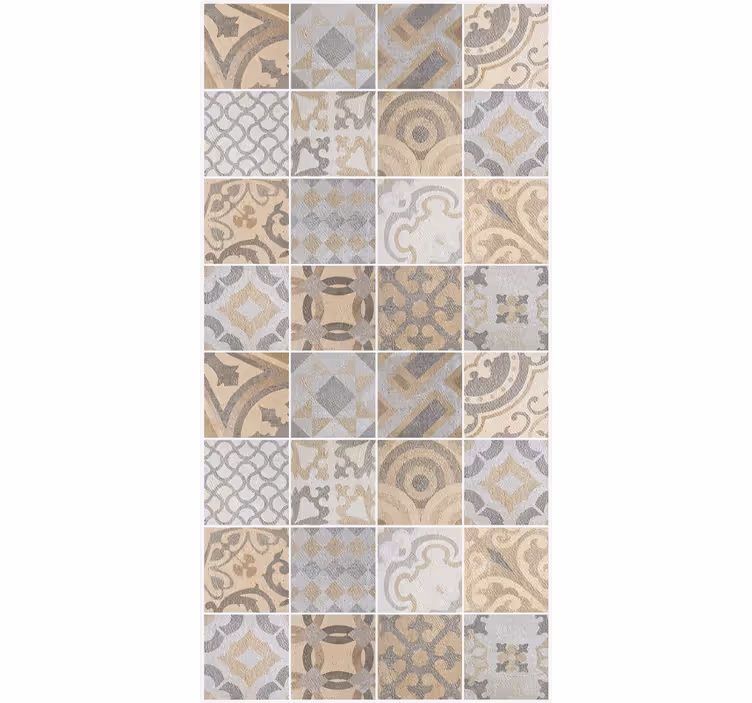 Papel mural cocina cemento naranja - TenVinilo