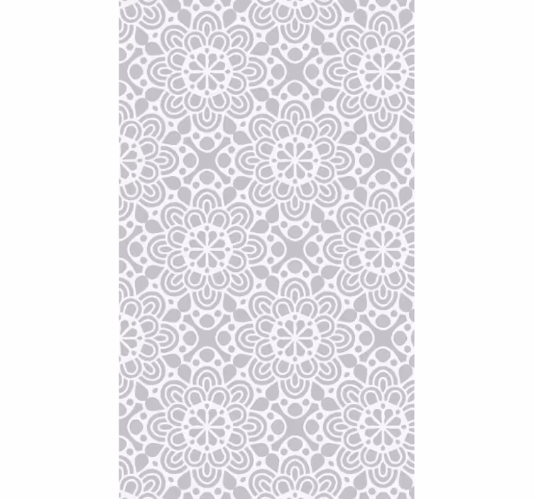 Papel mural cocina alfombra vinílica formas florales - TenVinilo