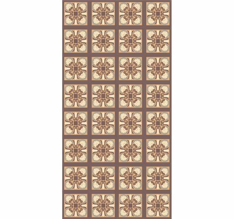 Papel mural cocina patrón de azulejos cerámicos - TenVinilo