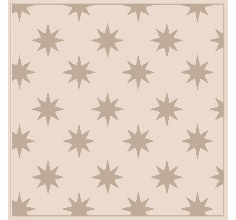 Papel mural cocina motivo estrellado beige - TenVinilo