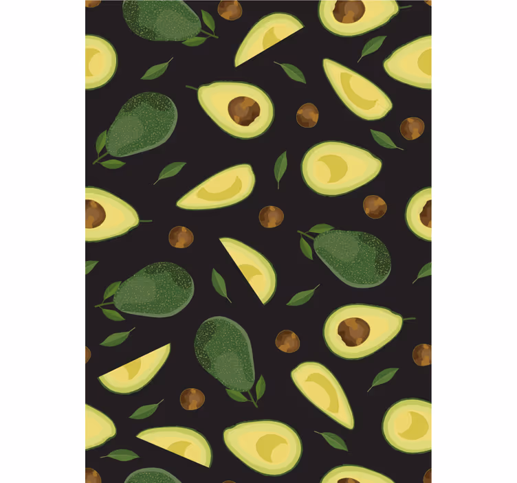 Papel mural cocina motivo de aguacate - TenVinilo