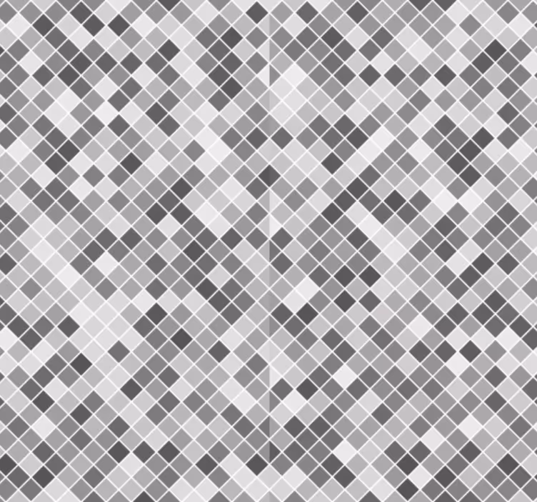 Papel mural baño mosaico gris - TenVinilo