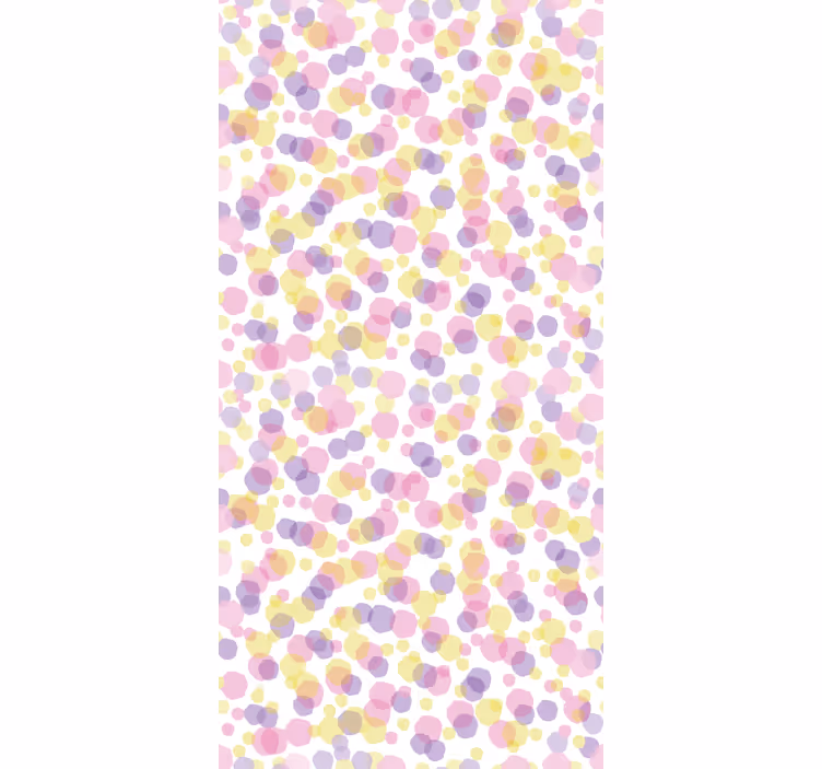 Papel mural baño patrón de burbujas rosas - TenVinilo