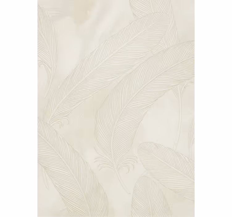 Papel mural living comedor pluma en relieve - TenVinilo
