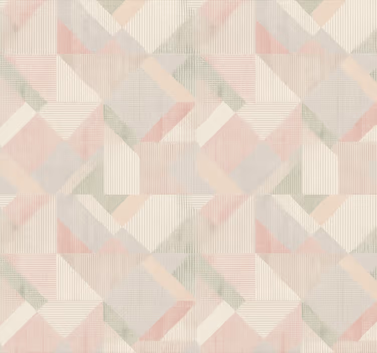 Papel mural dormitorio matrimonio geométrico woven pastel - TenVinilo