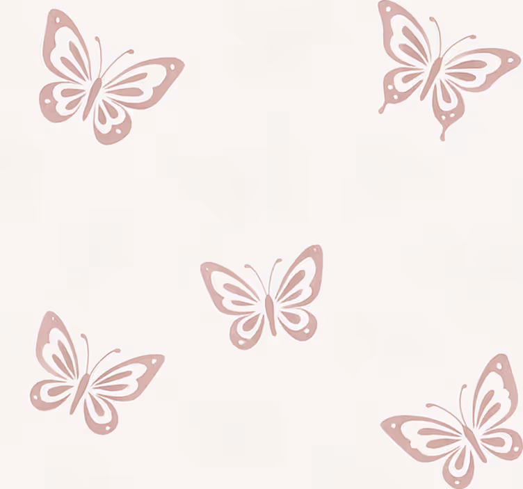 Papel mural dormitorio matrimonio mariposas juguetonas - TenVinilo