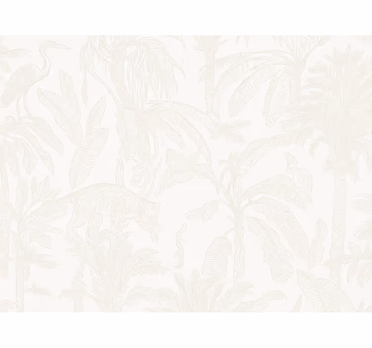 Papel mural dormitorio matrimonio selva beige claro - TenVinilo