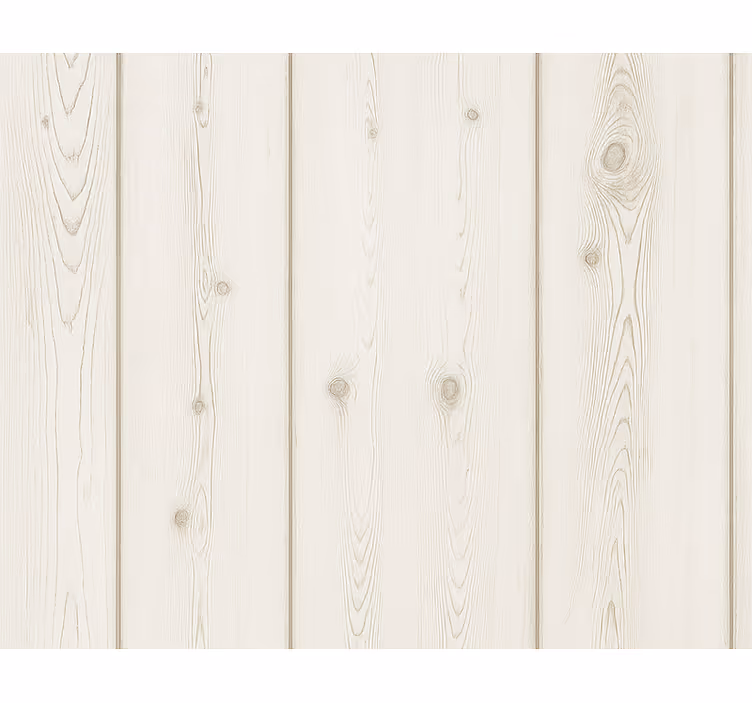 Papel mural living comedor madera blanqueada - TenVinilo