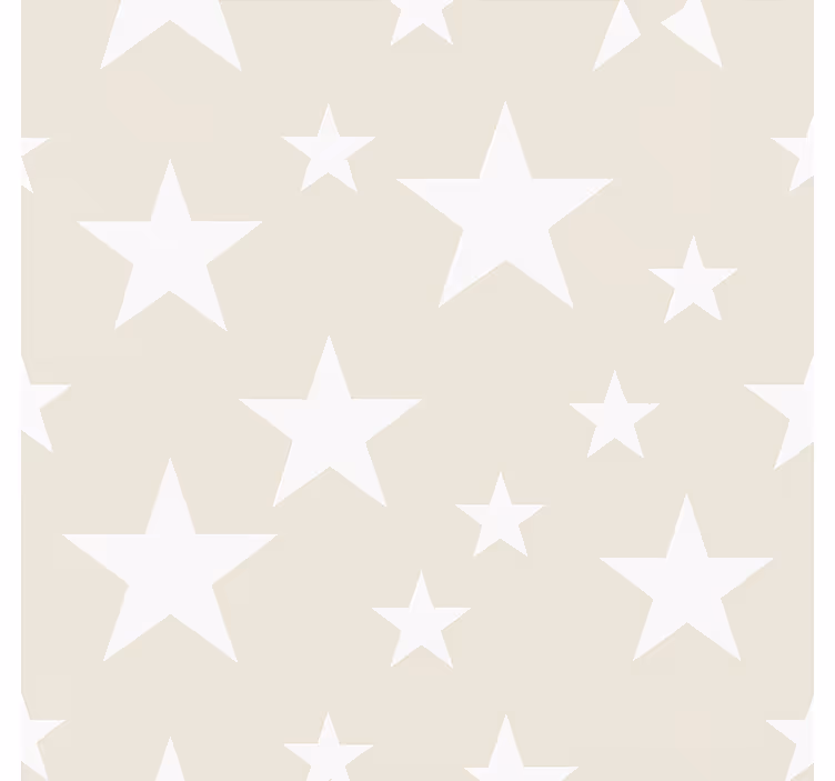 Papel mural infantil estampado de grandes estrellas grises - TenVinilo