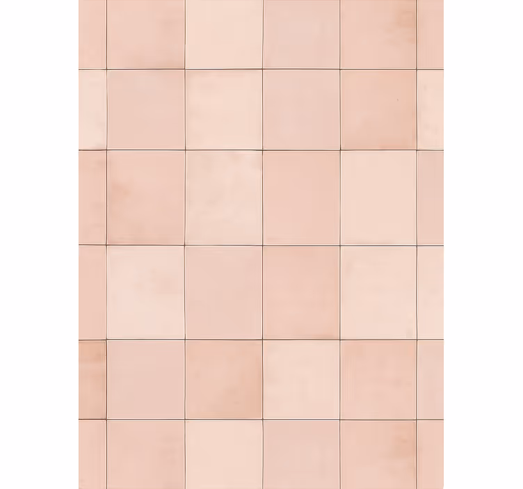 Papel mural cocina patrón de azulejos rosas - TenVinilo