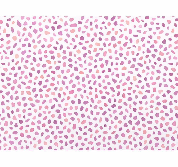 Papel mural abstracto terrazo rosa con motivos - TenVinilo