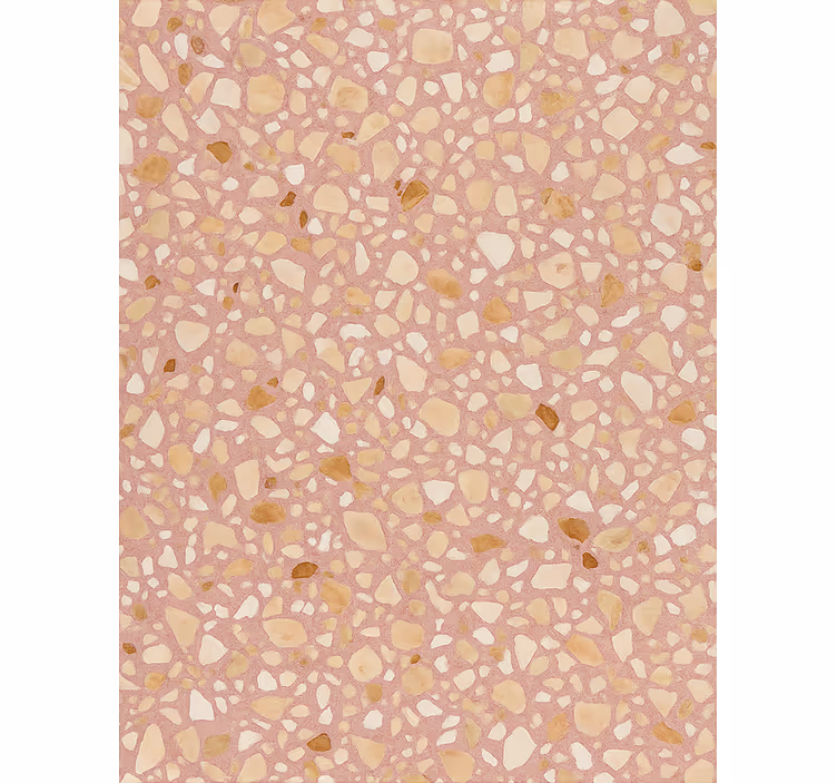 Papel mural piedra terrazzo tierra rosa - TenVinilo