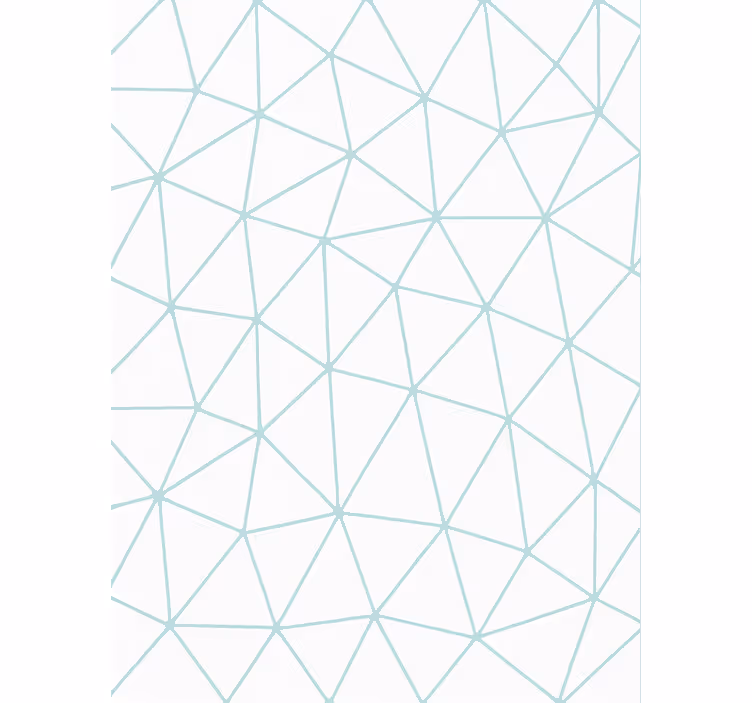 Papel mural living comedor diseño triangular abstracto - TenVinilo