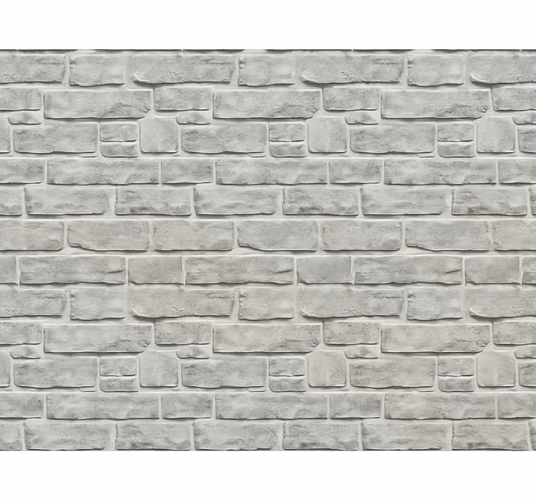 Papel mural living comedor efectos de piedra gris realista - TenVinilo