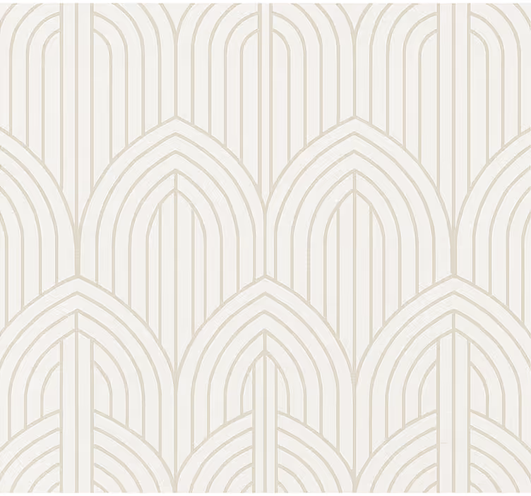 Papel mural living comedor diseño madera blanca - TenVinilo