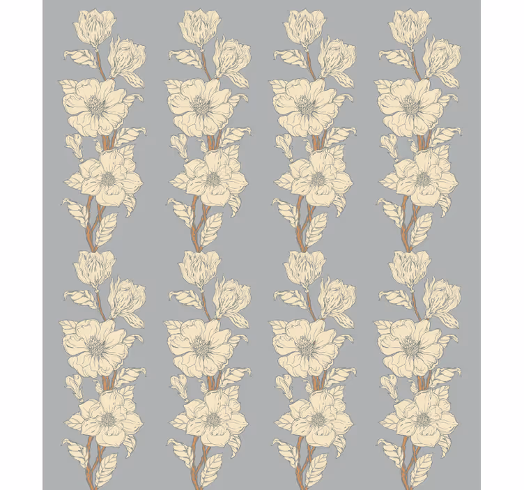 Papel pintado flores estilo nostalgia nueva magnolia - TenVinilo