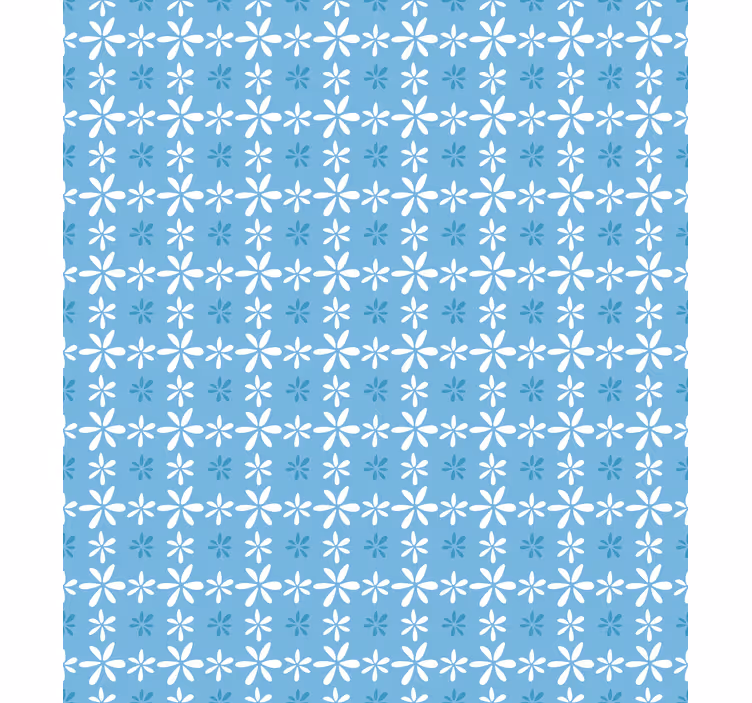 Papel pintado flores margaritas blancas - TenVinilo