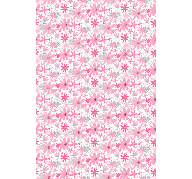 Papel mural floral flowerprint 'yambo' rosa - TenVinilo