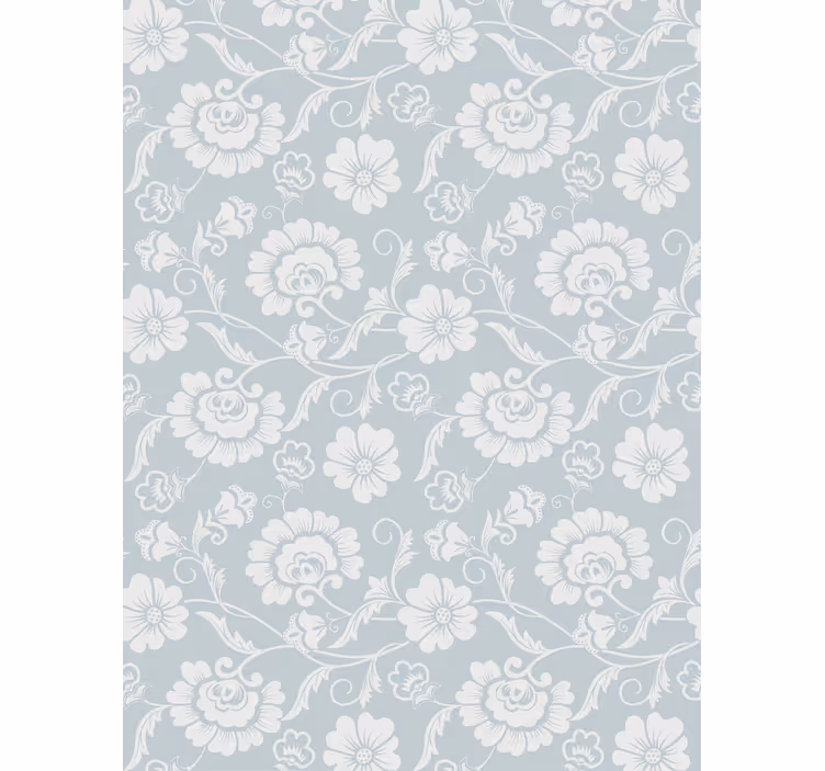 Papel mural floral estilo vintage chic - TenVinilo