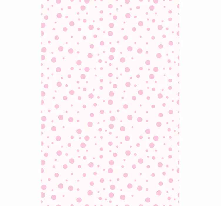 Papel mural dormitorio matrimonio puntos rosas bonitos - TenVinilo