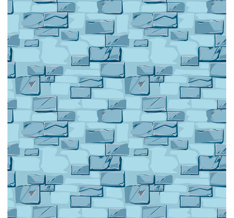 Papel mural dormitorio matrimonio ladrillos de piedra azul - TenVinilo
