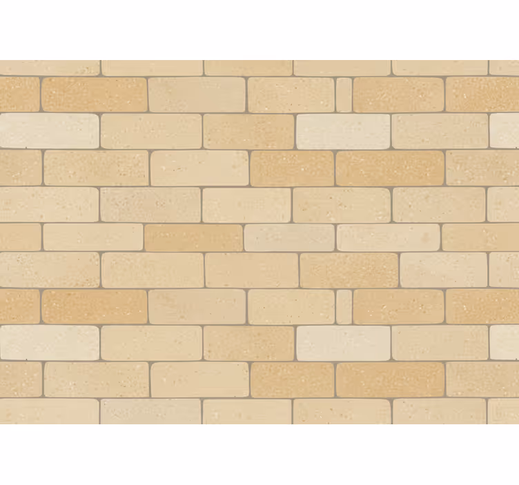 Papel mural piedra ladrillos amarillos beige - TenVinilo