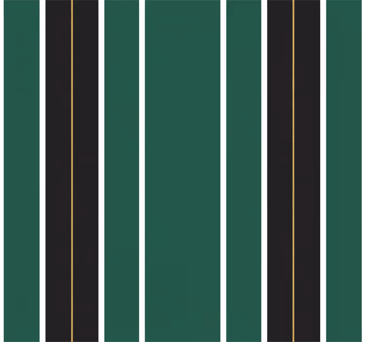 Papel mural rayas verticales verde y negro - TenVinilo