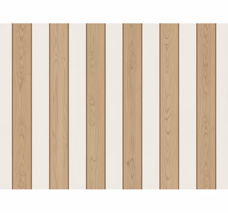 Papel mural rayas verticales panel óptico madera - TenVinilo