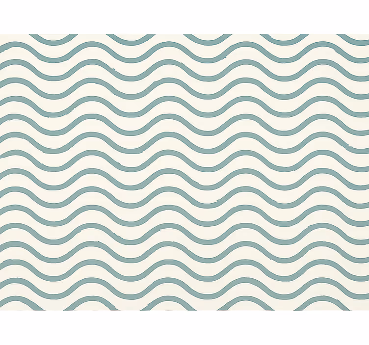 Papel mural geométrico olas de píxeles en verde apagado - TenVinilo