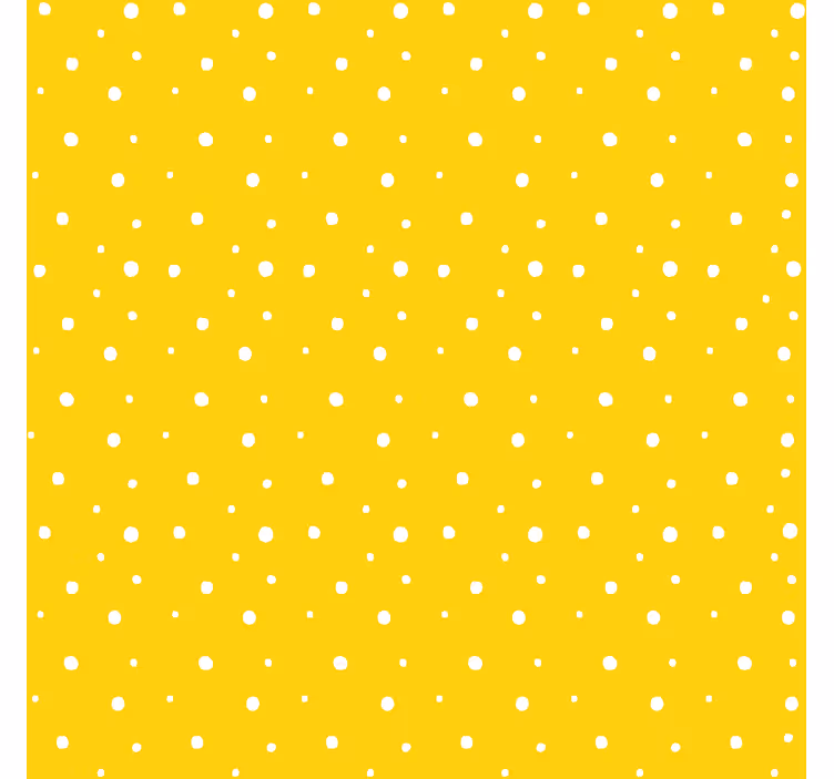 Papel mural amarillo patrón de círculos - TenVinilo