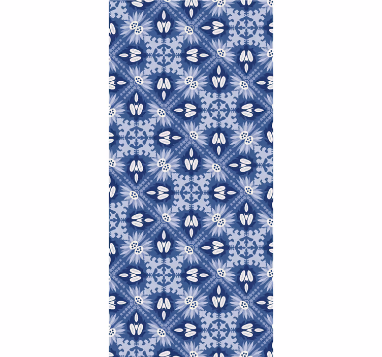 Papel mural azul decorativo - TenVinilo