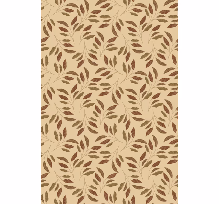 Papel mural beige elegancia vegetal - TenVinilo