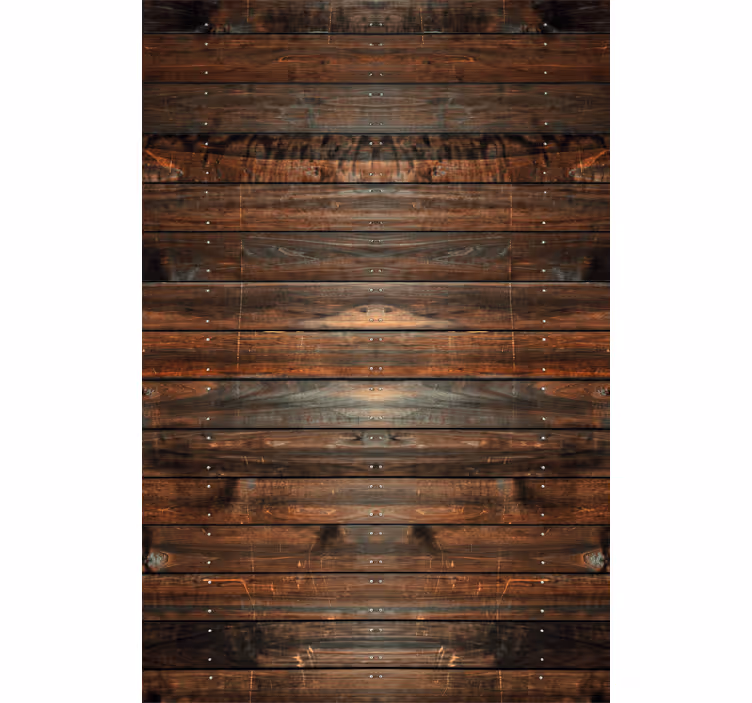 Papel mural marrón madera oscura - TenVinilo