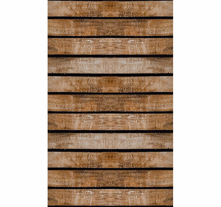 Papel mural marrón palet de madera - TenVinilo